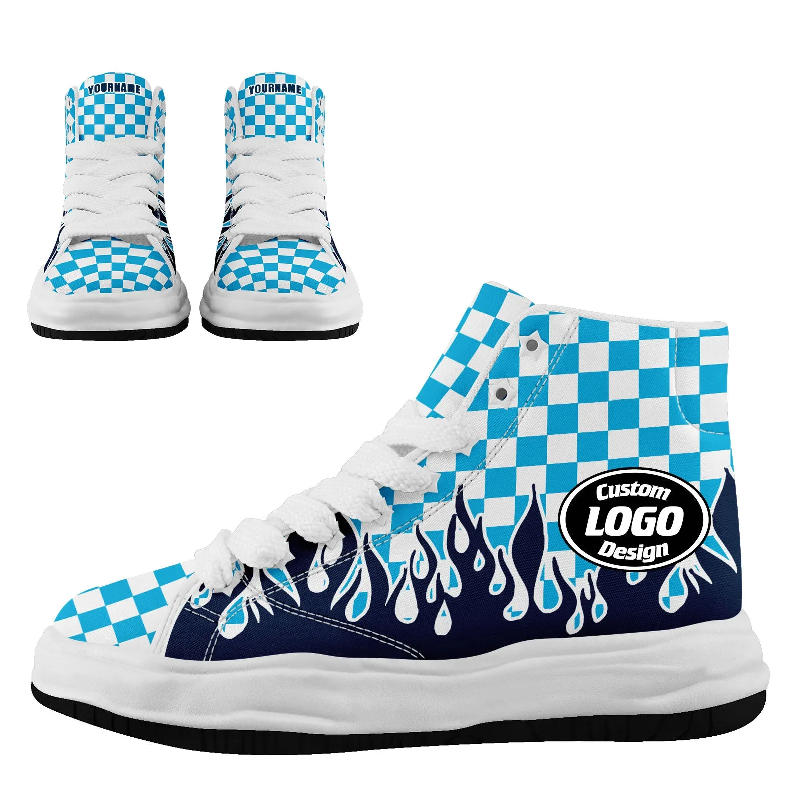 Custom Blue White Tennessee Firesoul Shoes Personalized Sneaker FN039-D020272-32