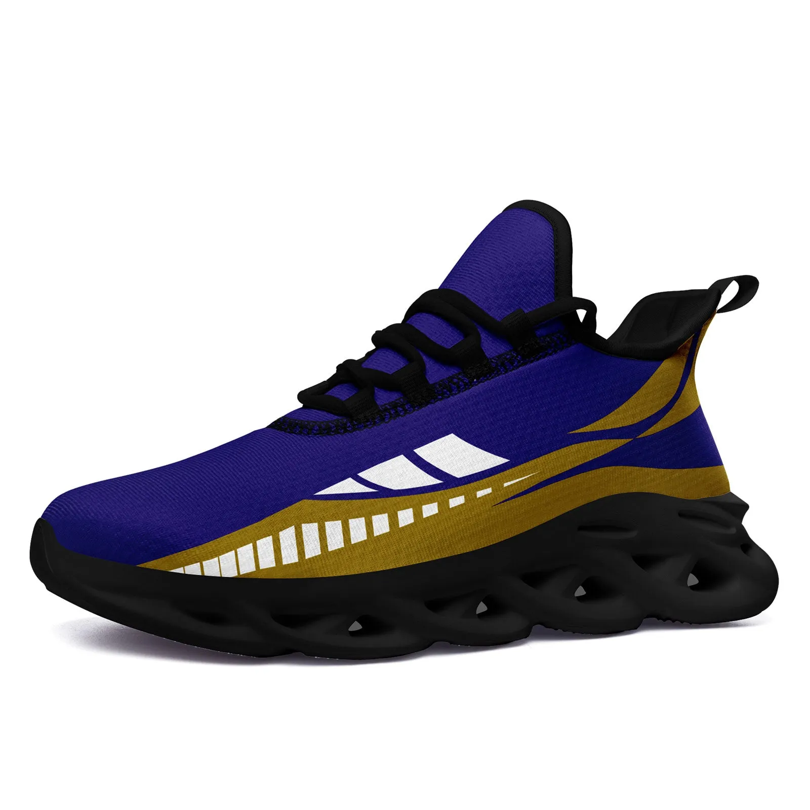 Custom Purple Yellow Baltimore Maxsoul Shoes Personalized Sneaker FN003-D020325-2