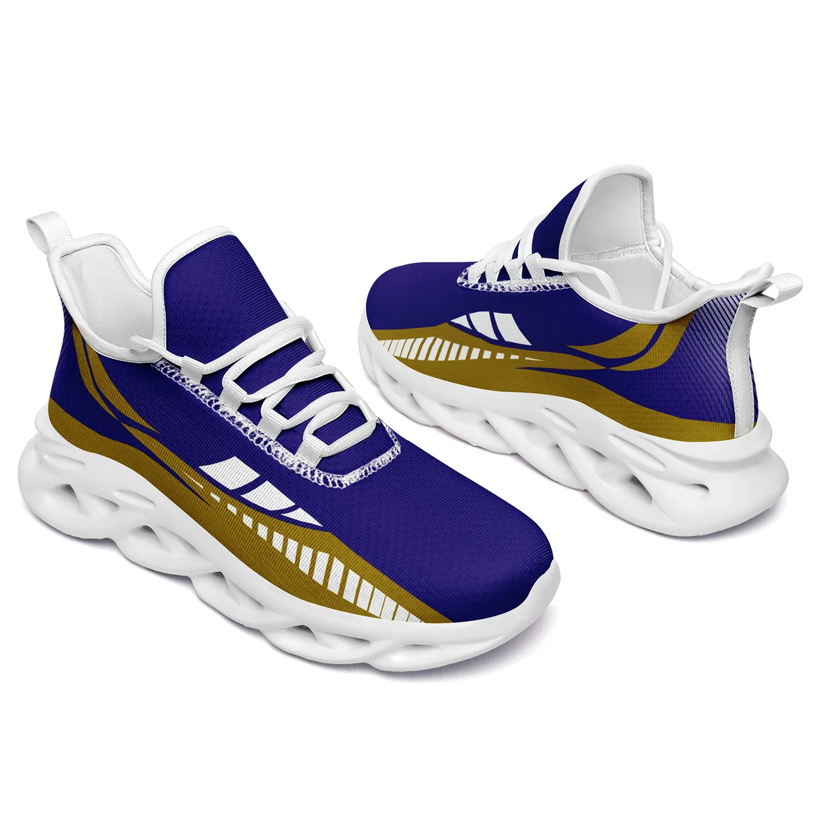 Custom Purple Yellow Baltimore Maxsoul Shoes Personalized Sneaker FN003-D020325-2