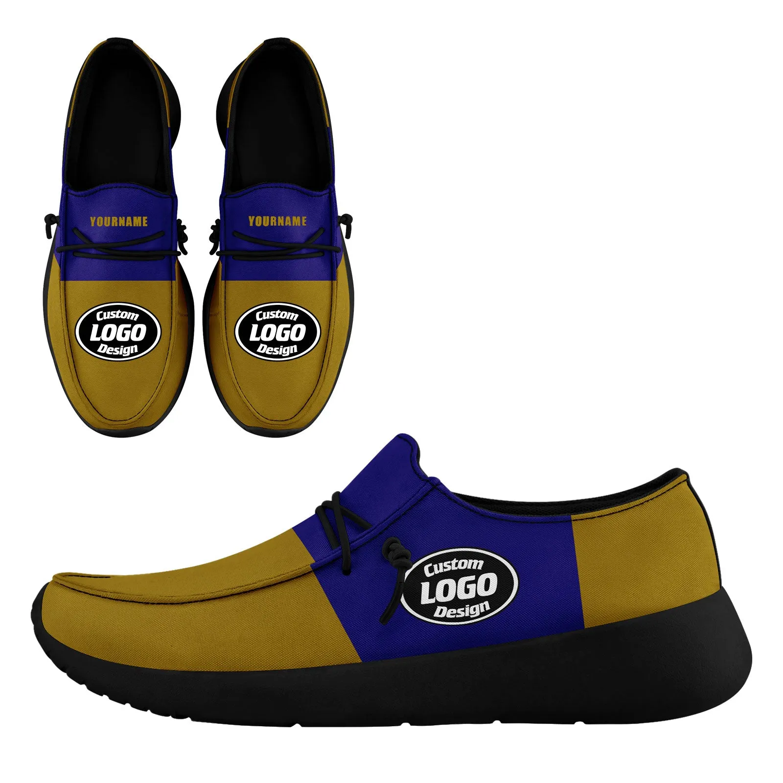 Custom Purple Yellow Baltimore Sneaker Shoes Combo Offer Personalized Combo ZH-D020289-2