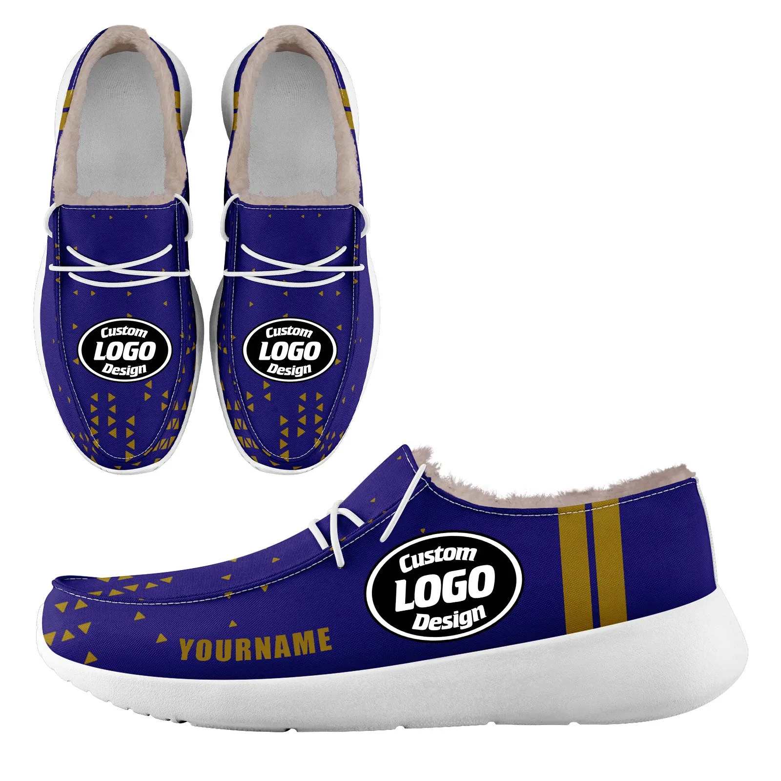 Custom Purple Yellow Baltimore Sneaker Shoes Combo Offer Personalized Combo ZH-D020289-2