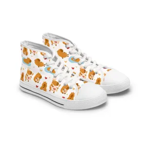 Cute Capybaras Women's High Top Sneakers