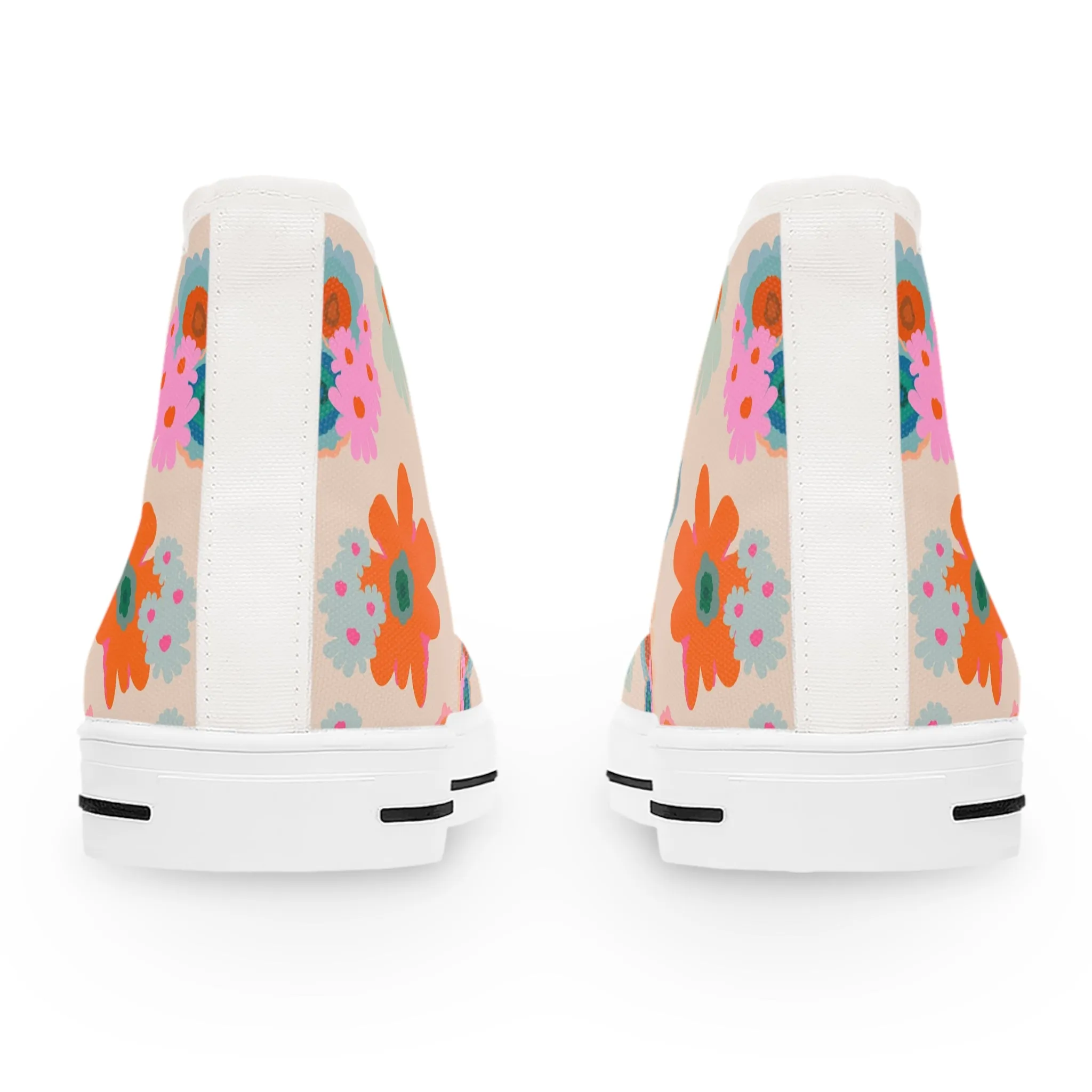 Cute Flowers Women's High Top Sneakers