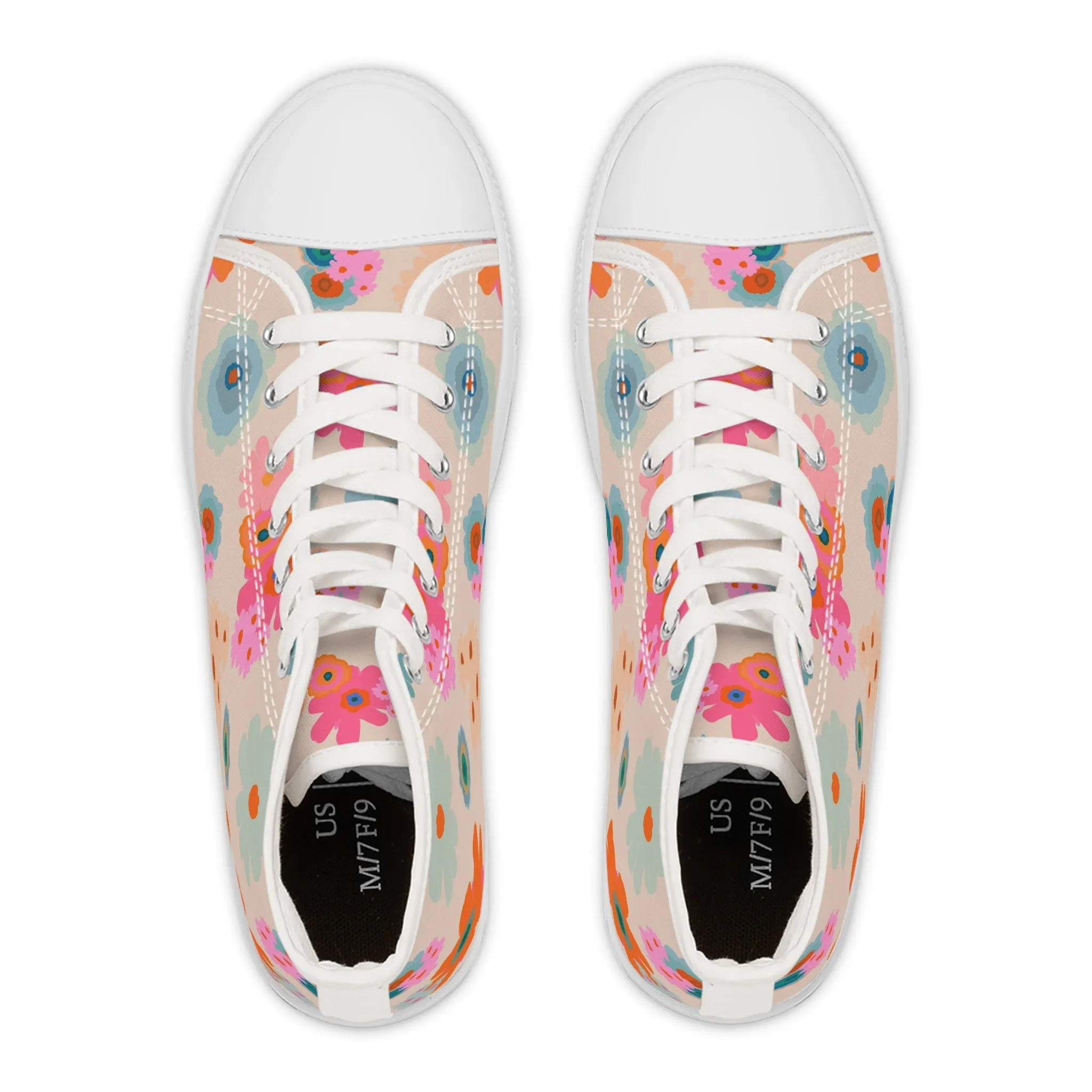 Cute Flowers Women's High Top Sneakers