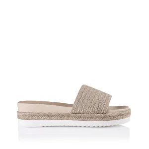 Declan Footbed Slides - Natural Rope