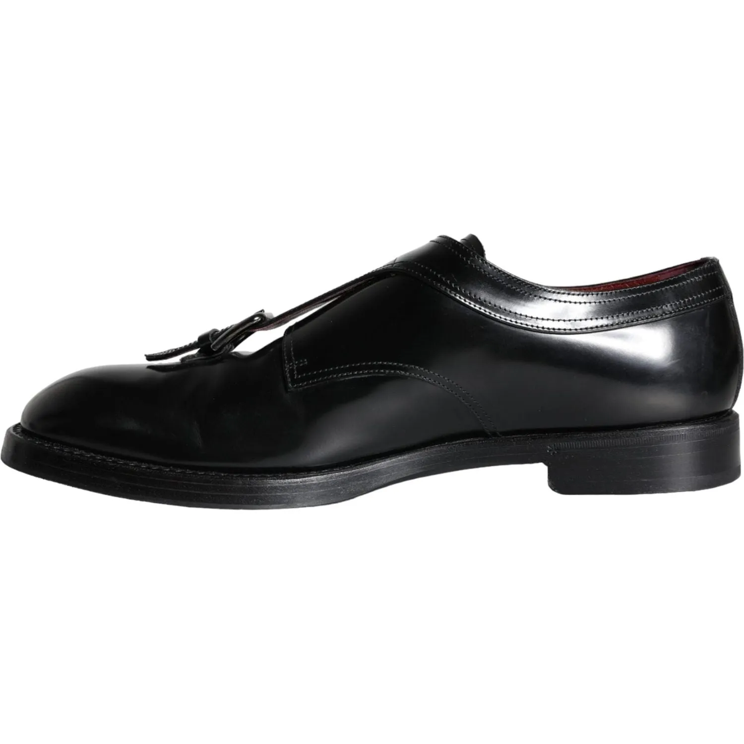 Dolce & Gabbana Black Calf Leather Men Formal Dress Shoes