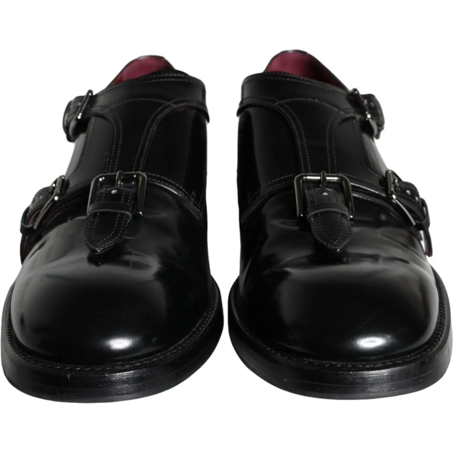 Dolce & Gabbana Black Calf Leather Men Formal Dress Shoes