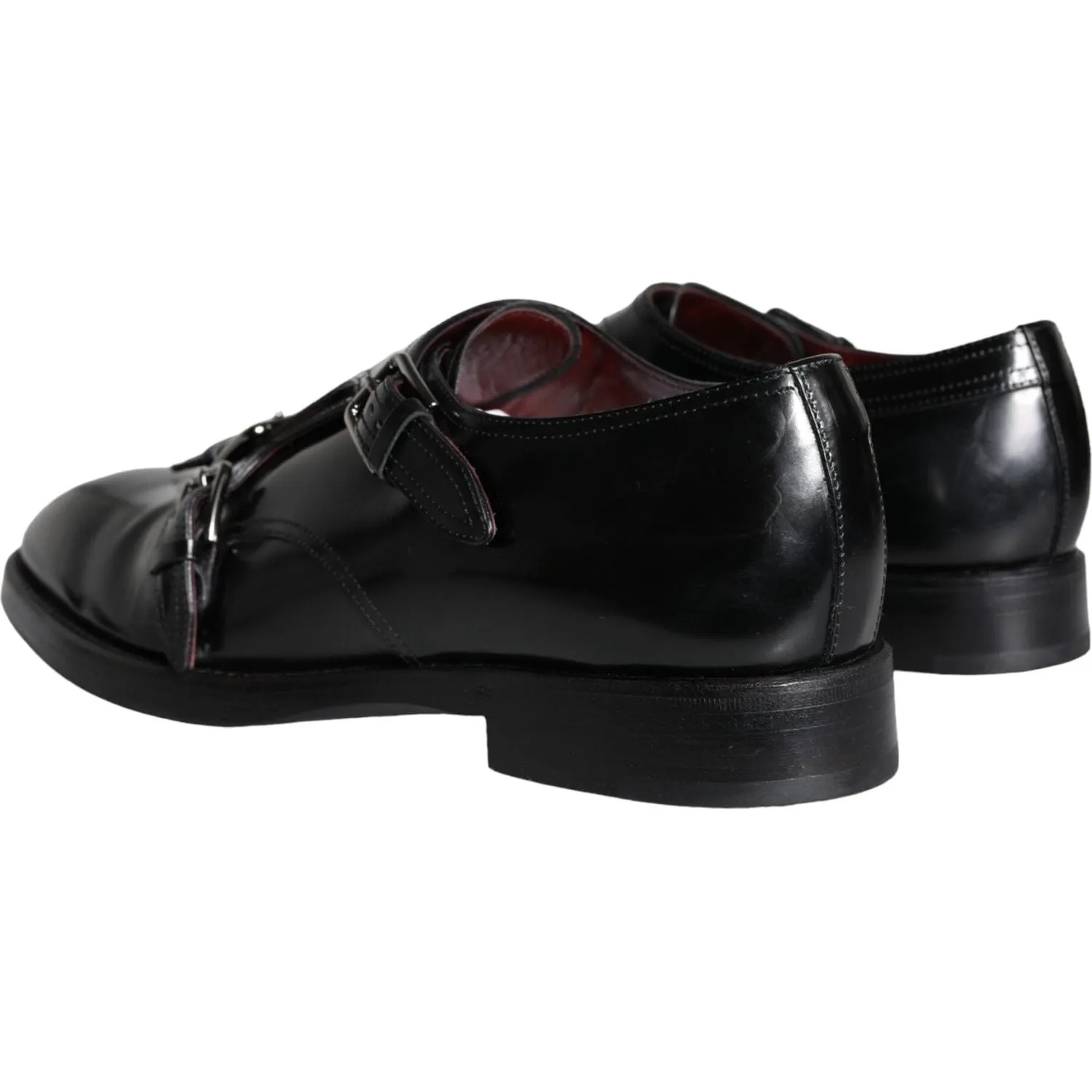 Dolce & Gabbana Black Calf Leather Men Formal Dress Shoes