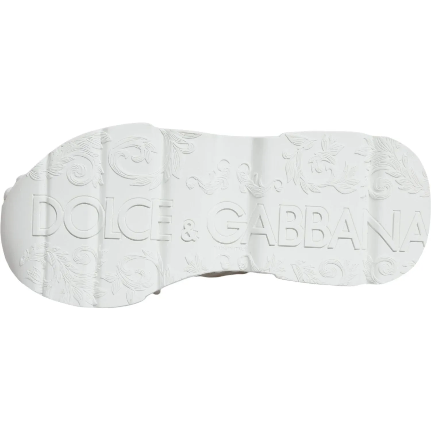 Dolce & Gabbana White Knitted Daymaster Sneakers Shoes