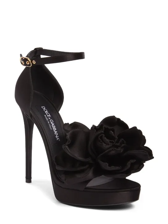 Dolce&amp;Gabbana   105mm Keira satin platform sandals 