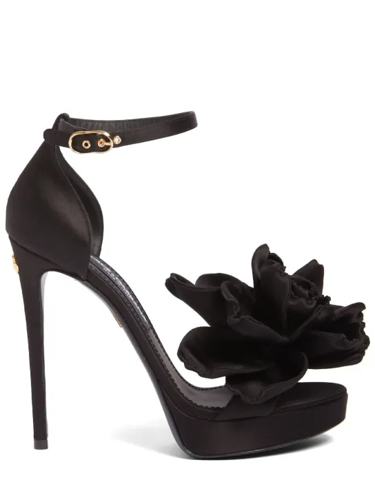 Dolce&amp;Gabbana   105mm Keira satin platform sandals 