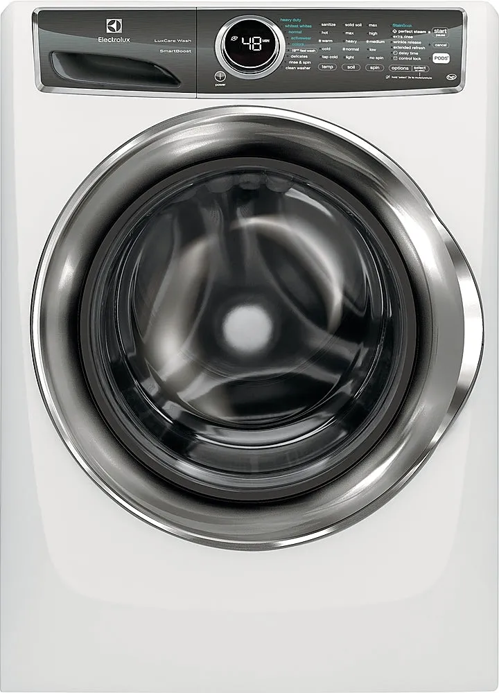 Electrolux - 4.4 Cu. Ft. Stackable Front Load Washer with Steam and SmartBoost® Technology - White