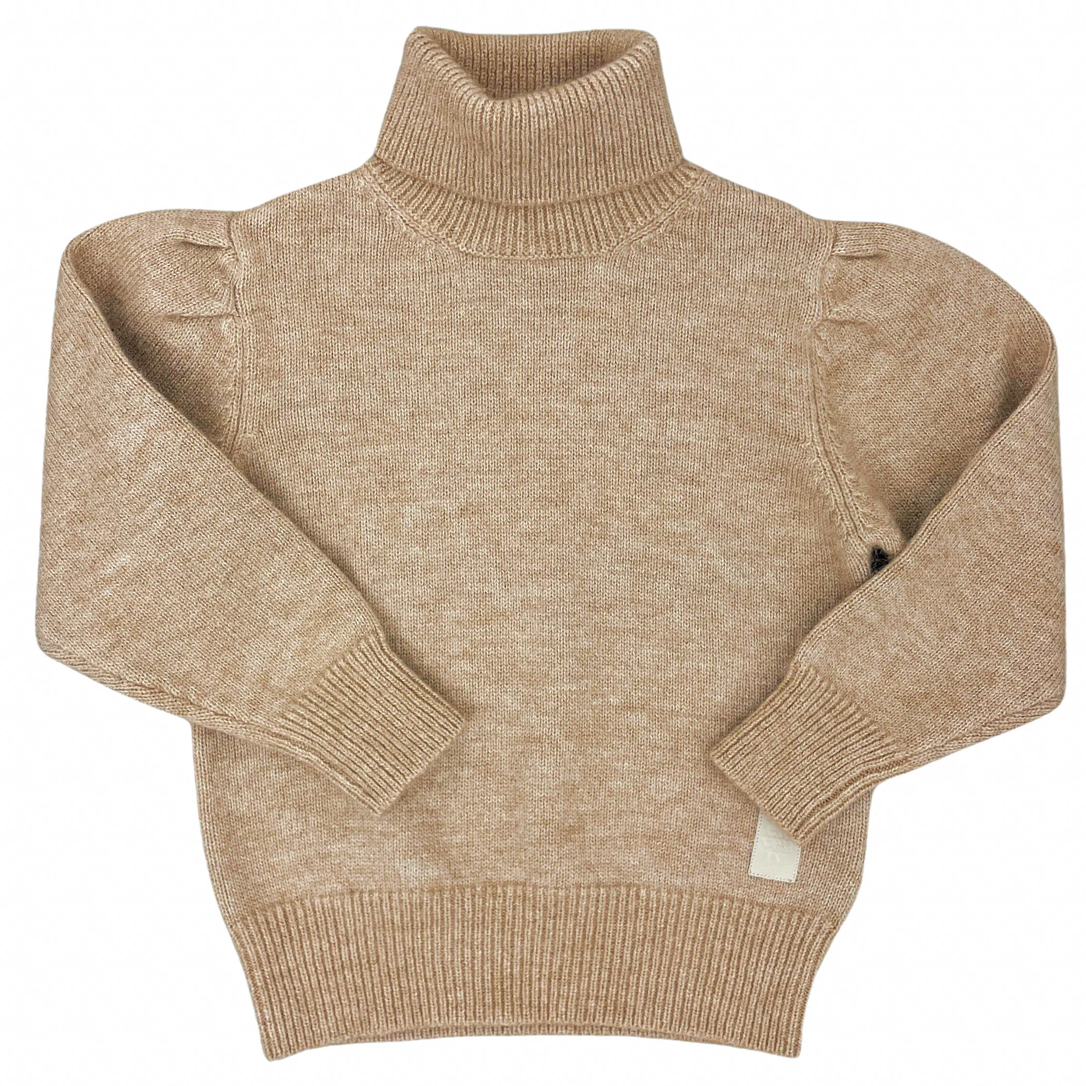 Eleventy Kids Turtleneck in Camel