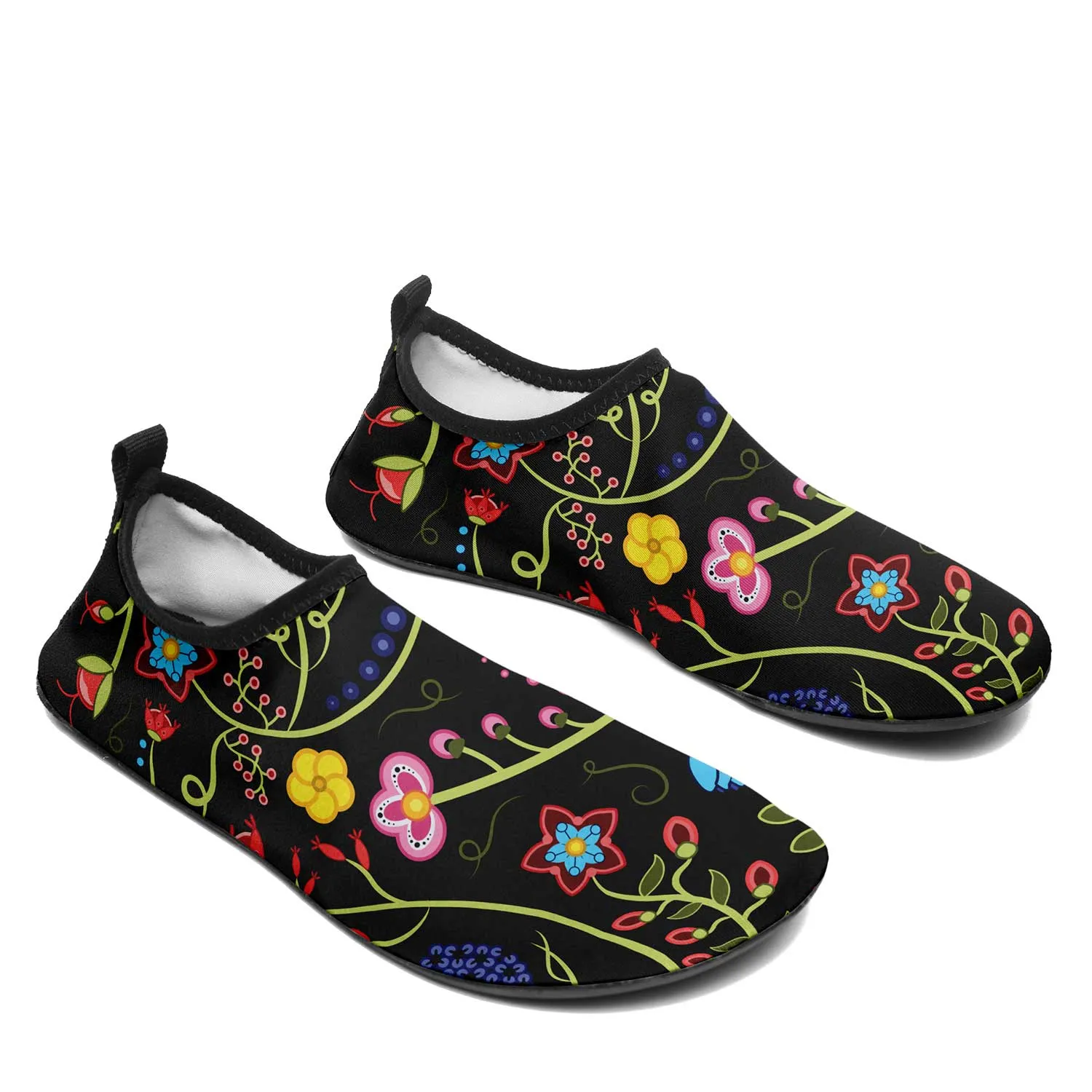 Fresh Fleur Midnight Kid's Sockamoccs Slip On Shoes