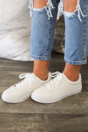 Girl Power Sneakers: White