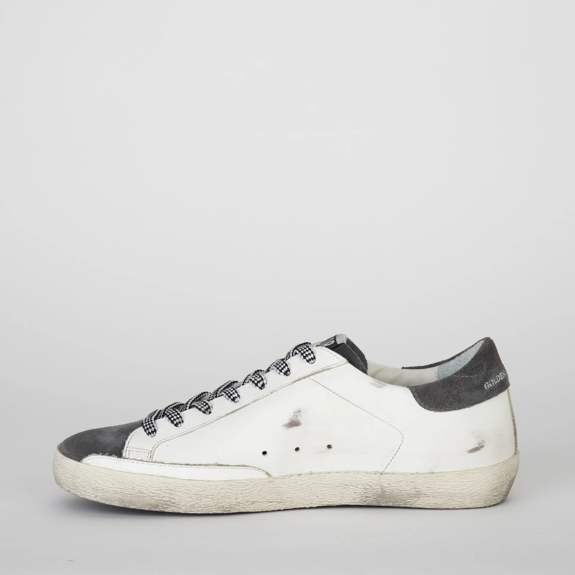 GOLDEN GOOSE SNEAKERS SUPER STAR WHITE/GREY ASPHALT/GREY PHYTON