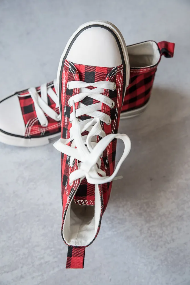 Got the Look Sneakers in Red Plaid [Online Exclusive]