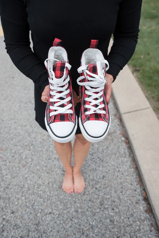 Got the Look Sneakers in Red Plaid [Online Exclusive]