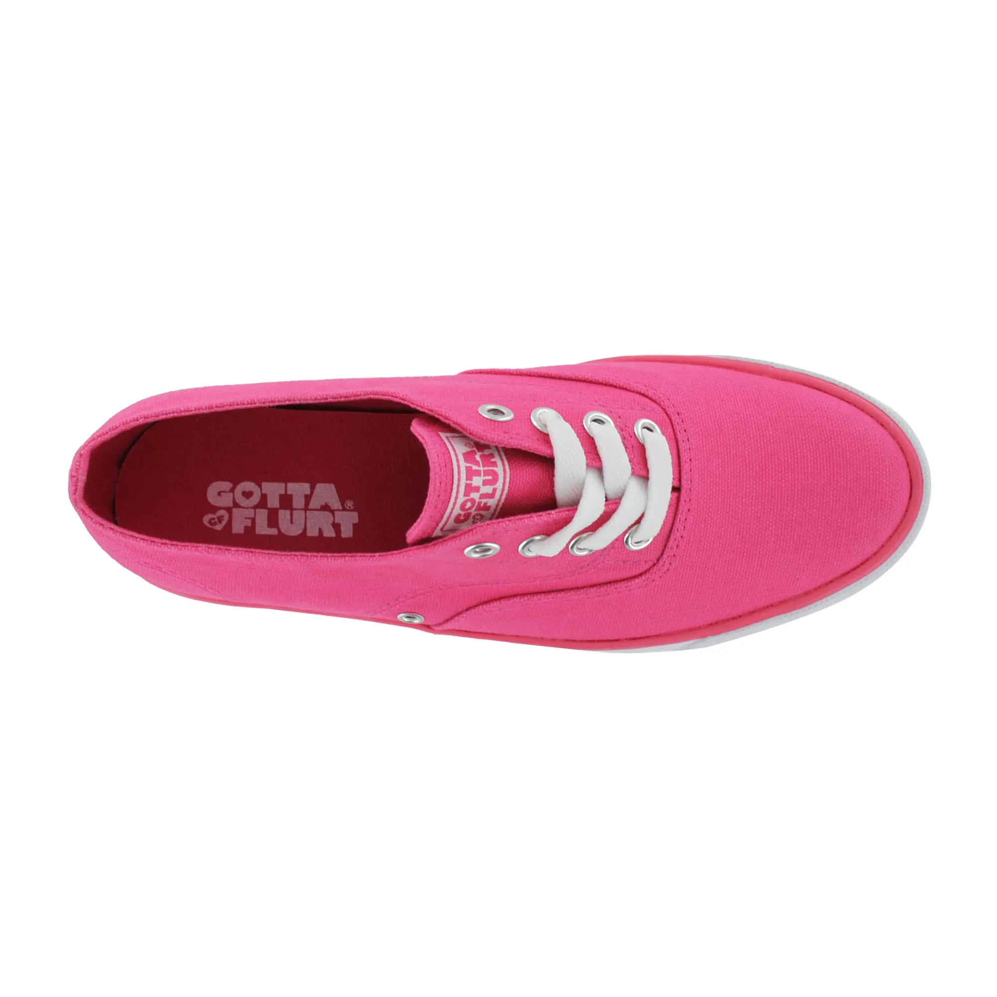 Gotta Flurt Women's Rippy Hot Pink Casual Fashion Sneaker