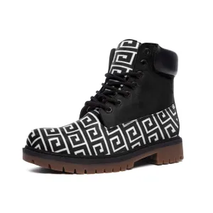 Greek Key Casual Leather Lightweight boots TB