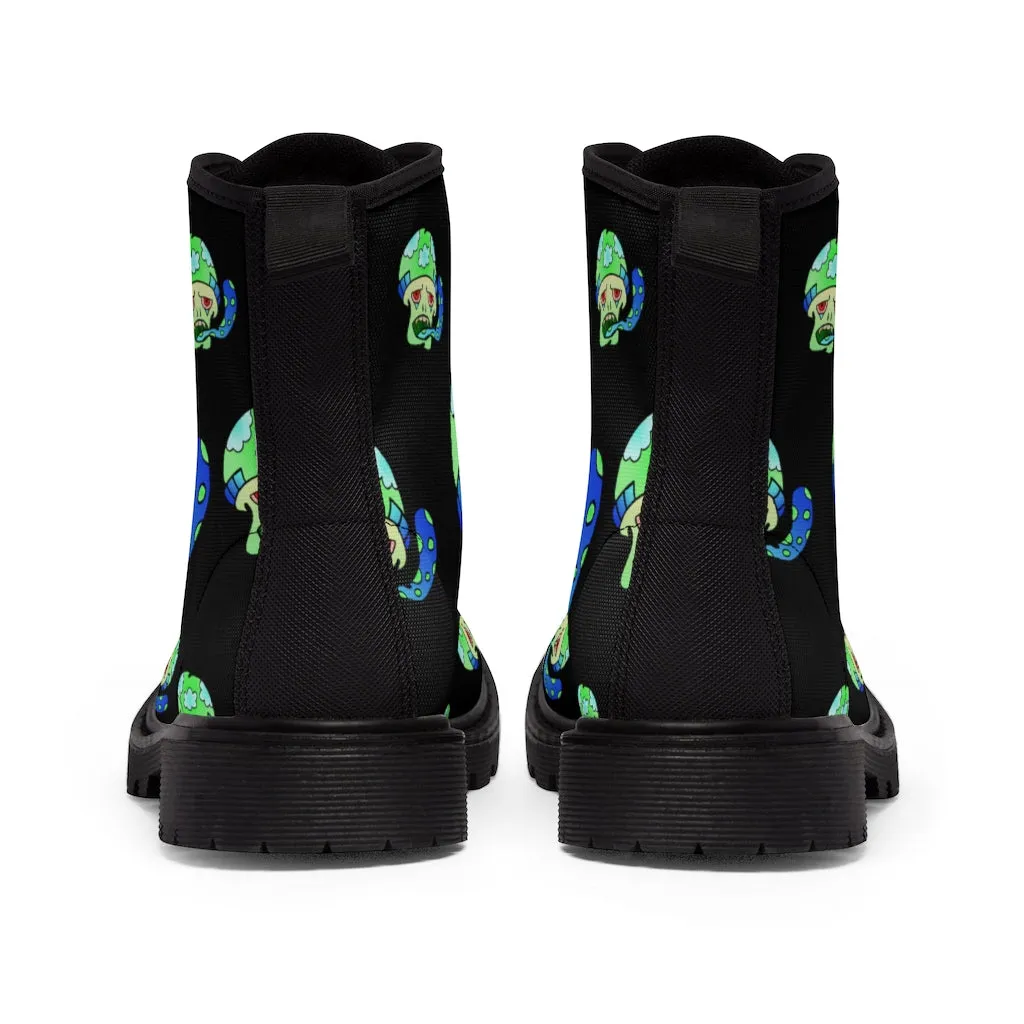 Green Shroom Women's Canvas Boots