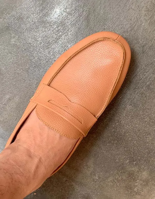 Handmade Retro Soft Leather Loafers for Men