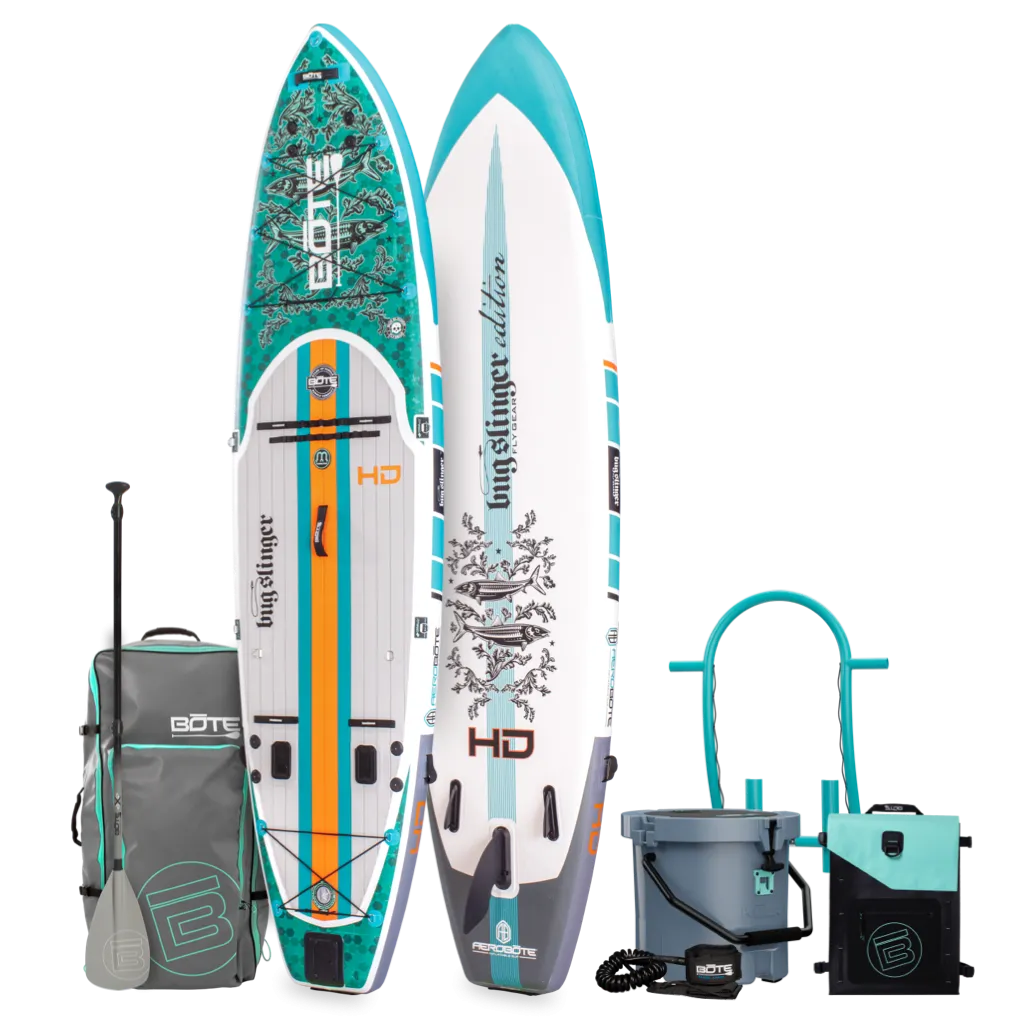 HD Aero 11′6″ Bug Slinger® Bonefish Inflatable Paddle Board Fishing Package