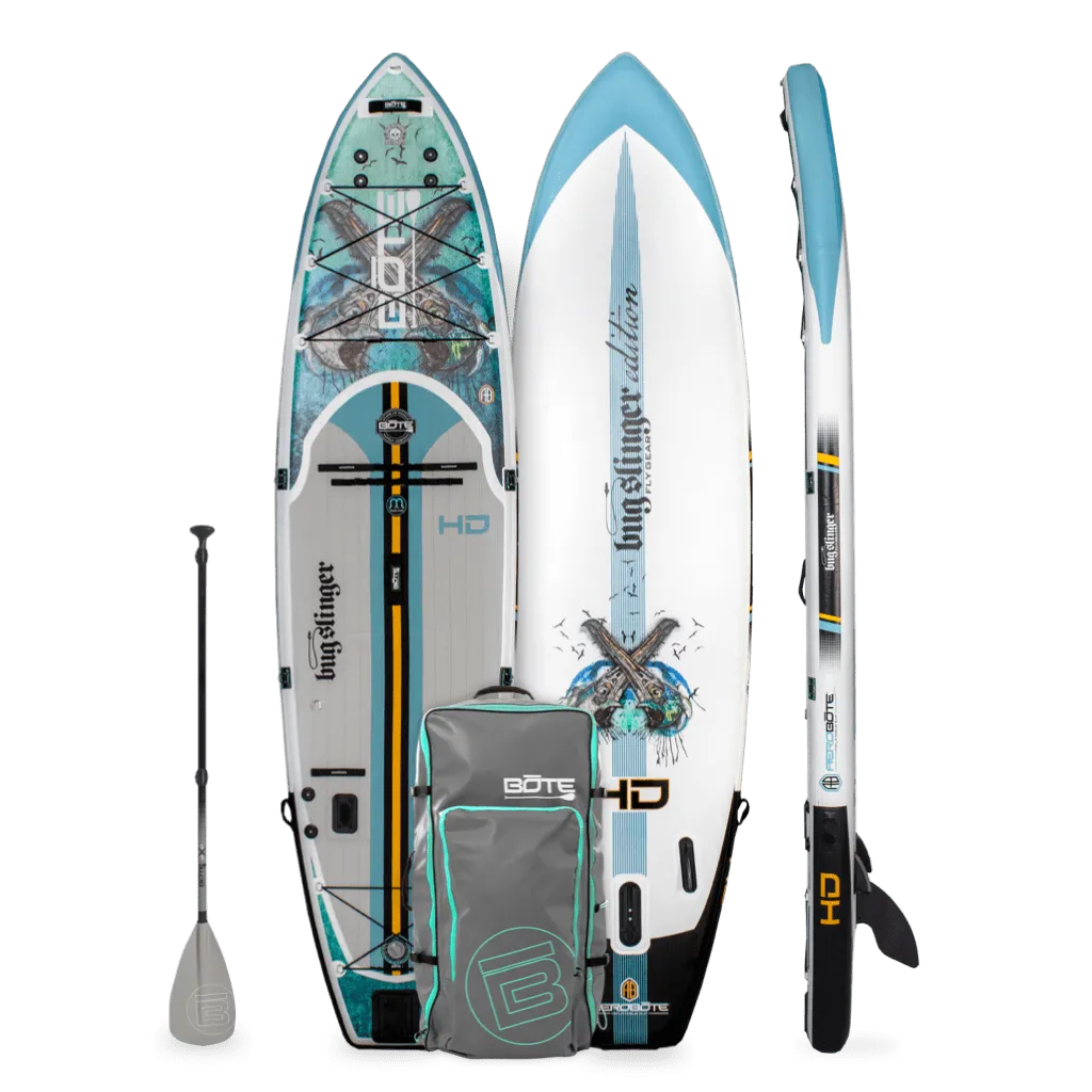 HD Aero 11′6″ Bug Slinger® Warbirds Inflatable Paddle Board Fishing Package