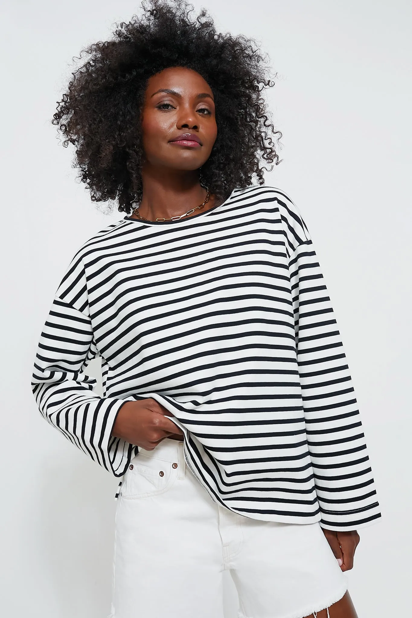 Heavyweight Jersey Breton Stripe Shirt