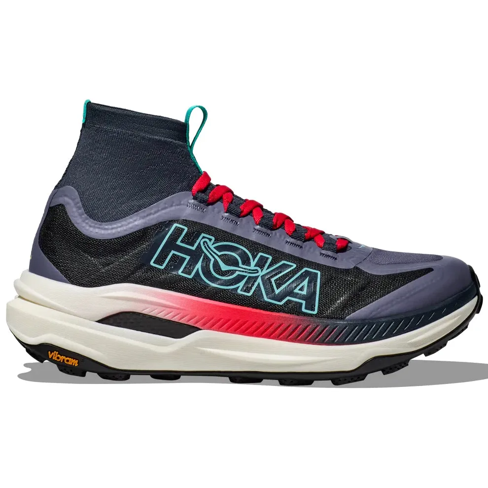 Hoka Men's Tecton X 3 Trail Running Shoes Stormy Skies / Cerise