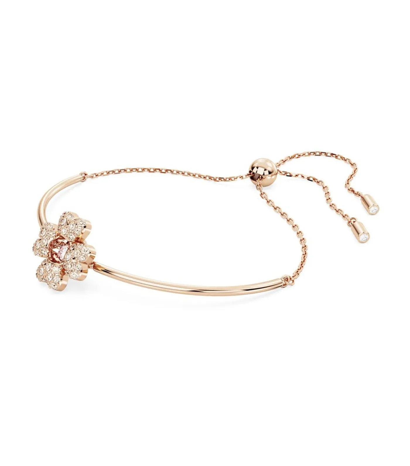 Idyllia Bracelet Clover White Rose Gold-Tone Plated