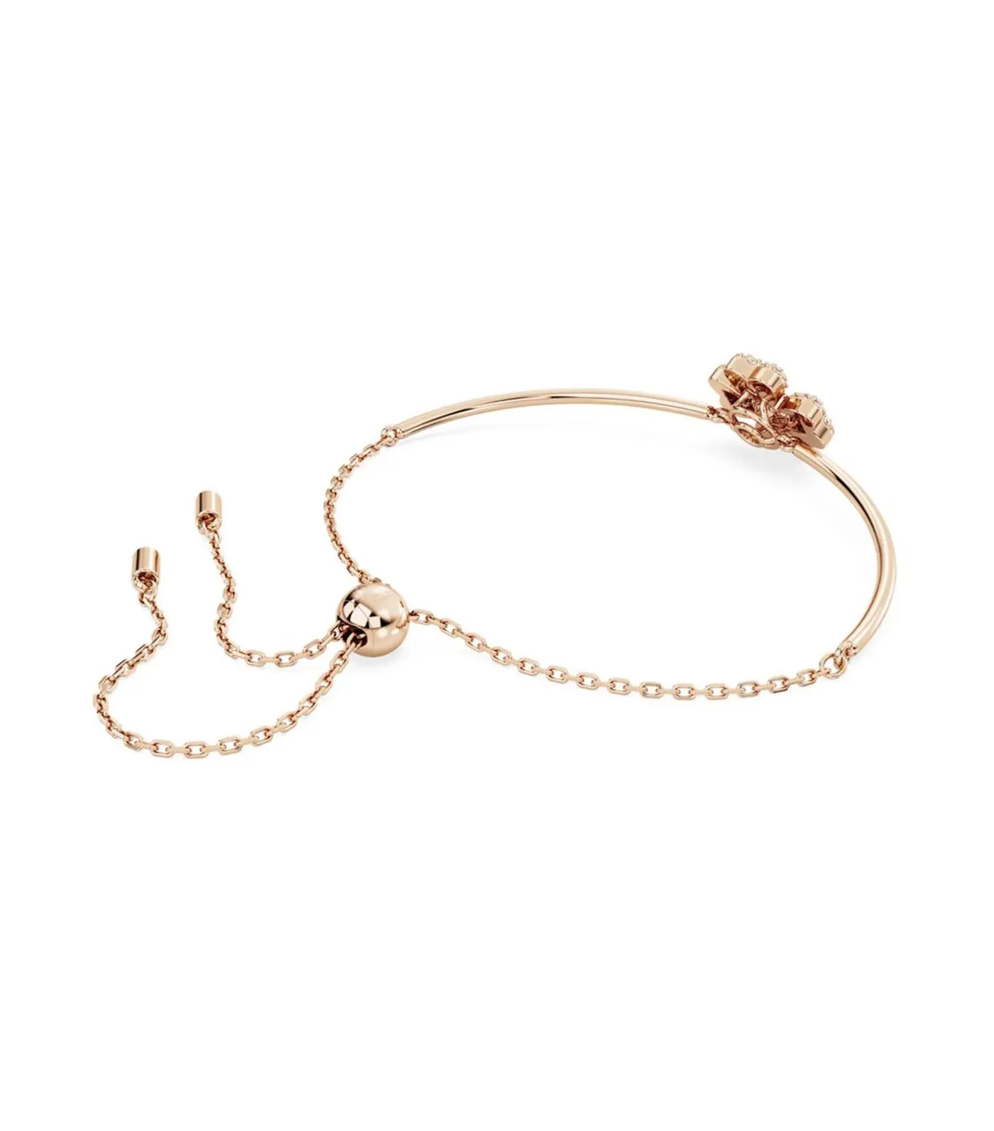 Idyllia Bracelet Clover White Rose Gold-Tone Plated