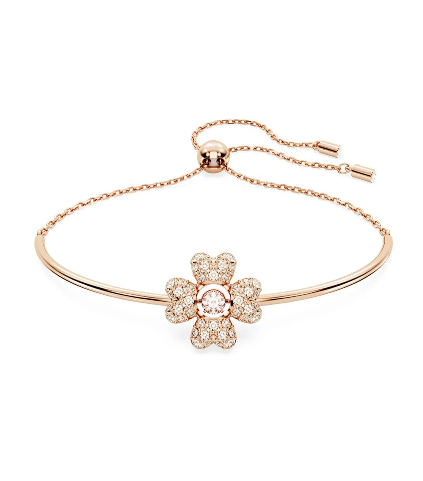 Idyllia Bracelet Clover White Rose Gold-Tone Plated