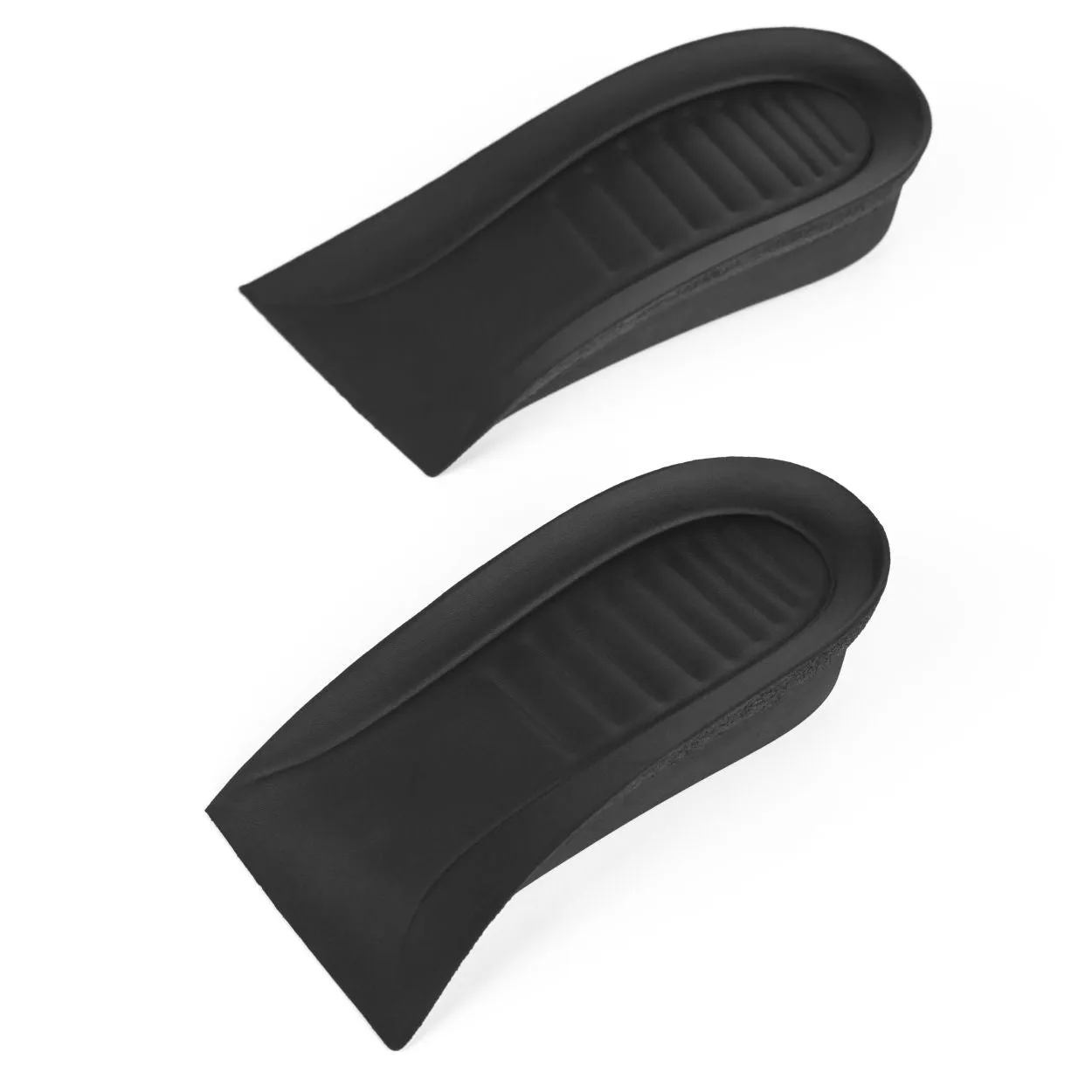 IK104 - Faux Leather Upper Half Elevator Shoe Insoles - 2.5 CM | 1 INCH Taller - One Size Fits All