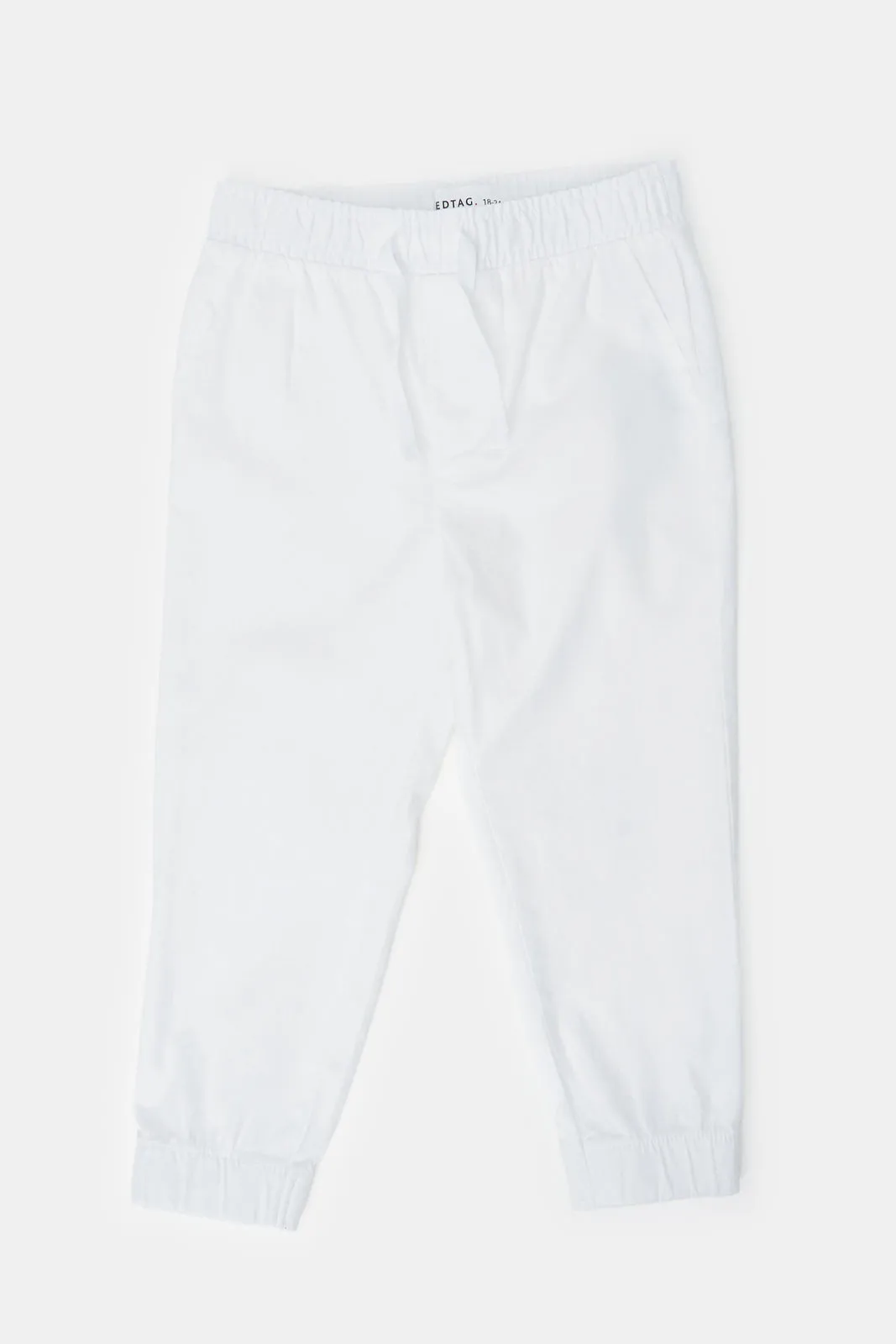 Infant Boys White Chino Trousers