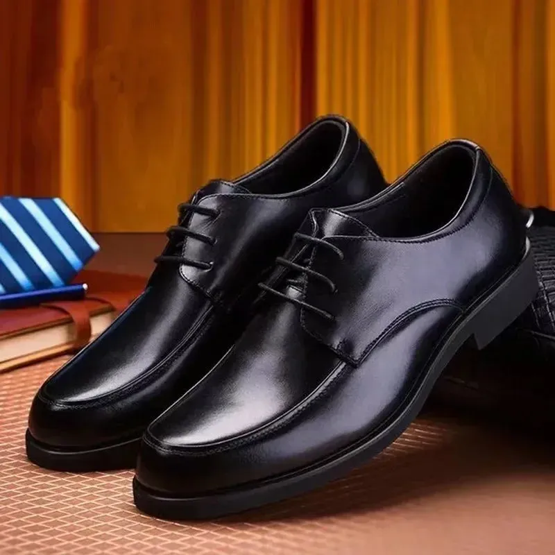 Italian Leather Dress Shoes for Men: Elegant Business Luxury Footwear