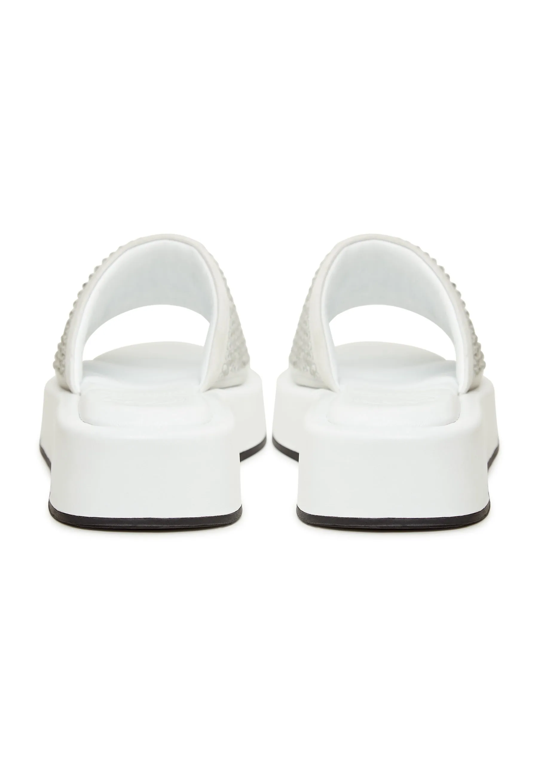 Jewel Platform Mule - White