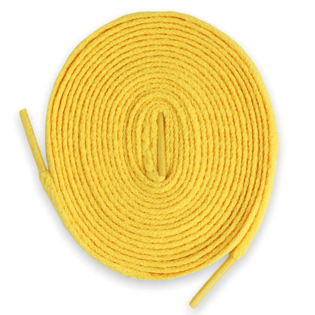 Jordan 1 Laces Basics Flat Thin - Varsity Maize Yellow Laces