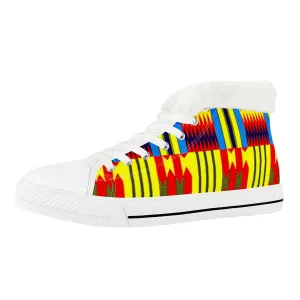 KENTE BLUE Canvas Shoes