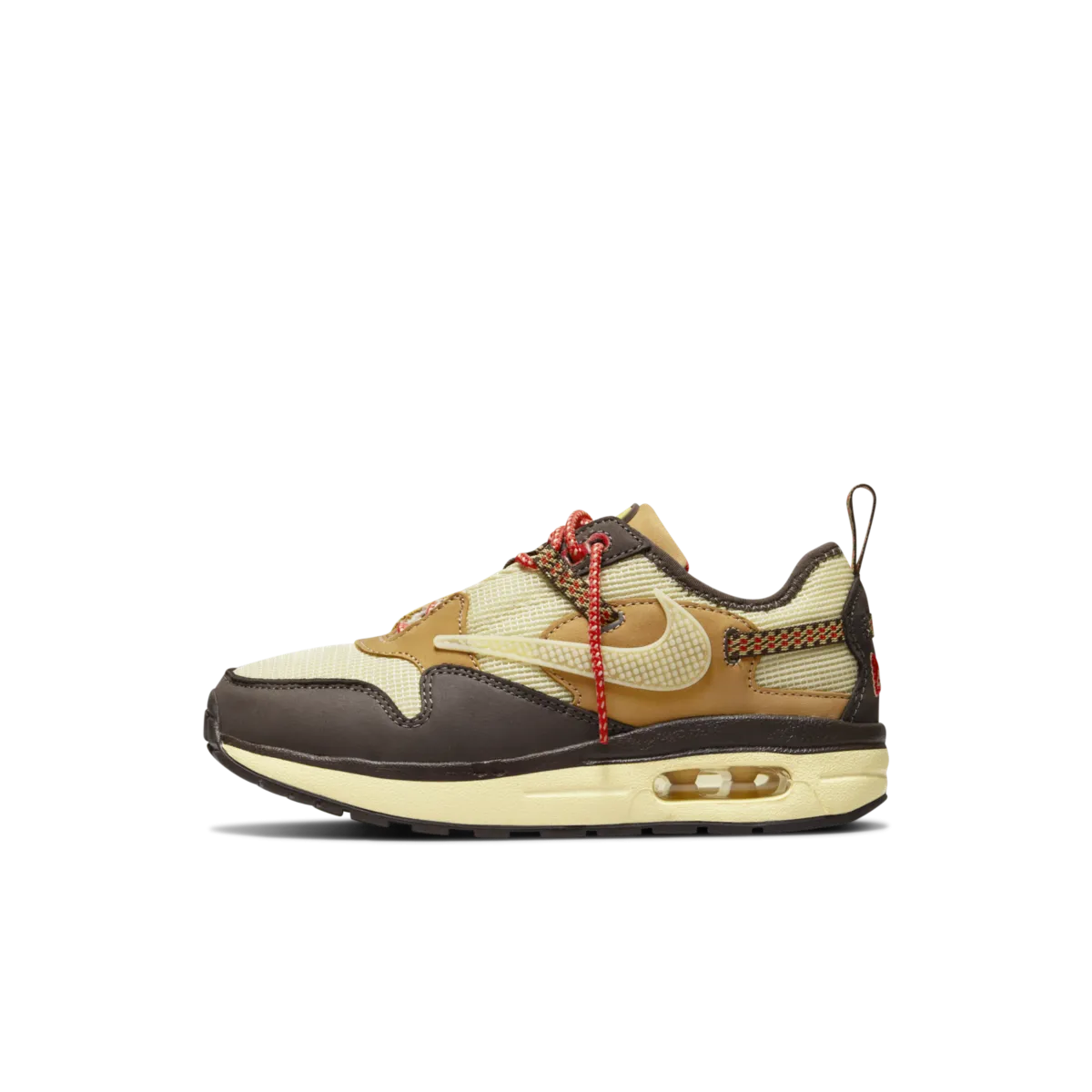 KIDS NIKE AIR MAX 1 TRAVIS SCOTT CACTUS JACK BAROQUE BROWN (PS)