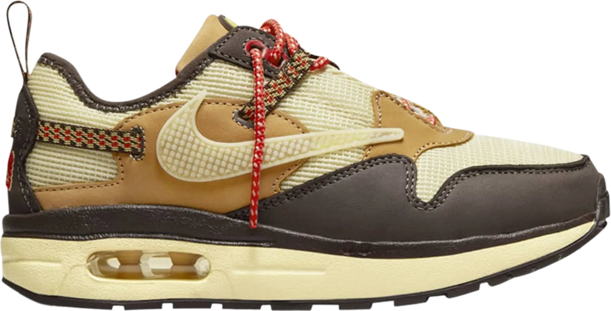 KIDS NIKE AIR MAX 1 TRAVIS SCOTT CACTUS JACK BAROQUE BROWN (PS)