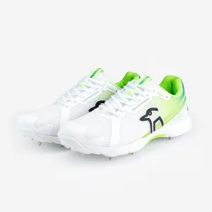 KOOKABURRA KC 2.0 SPIKE CRICKET SHOE WHITE/LIME