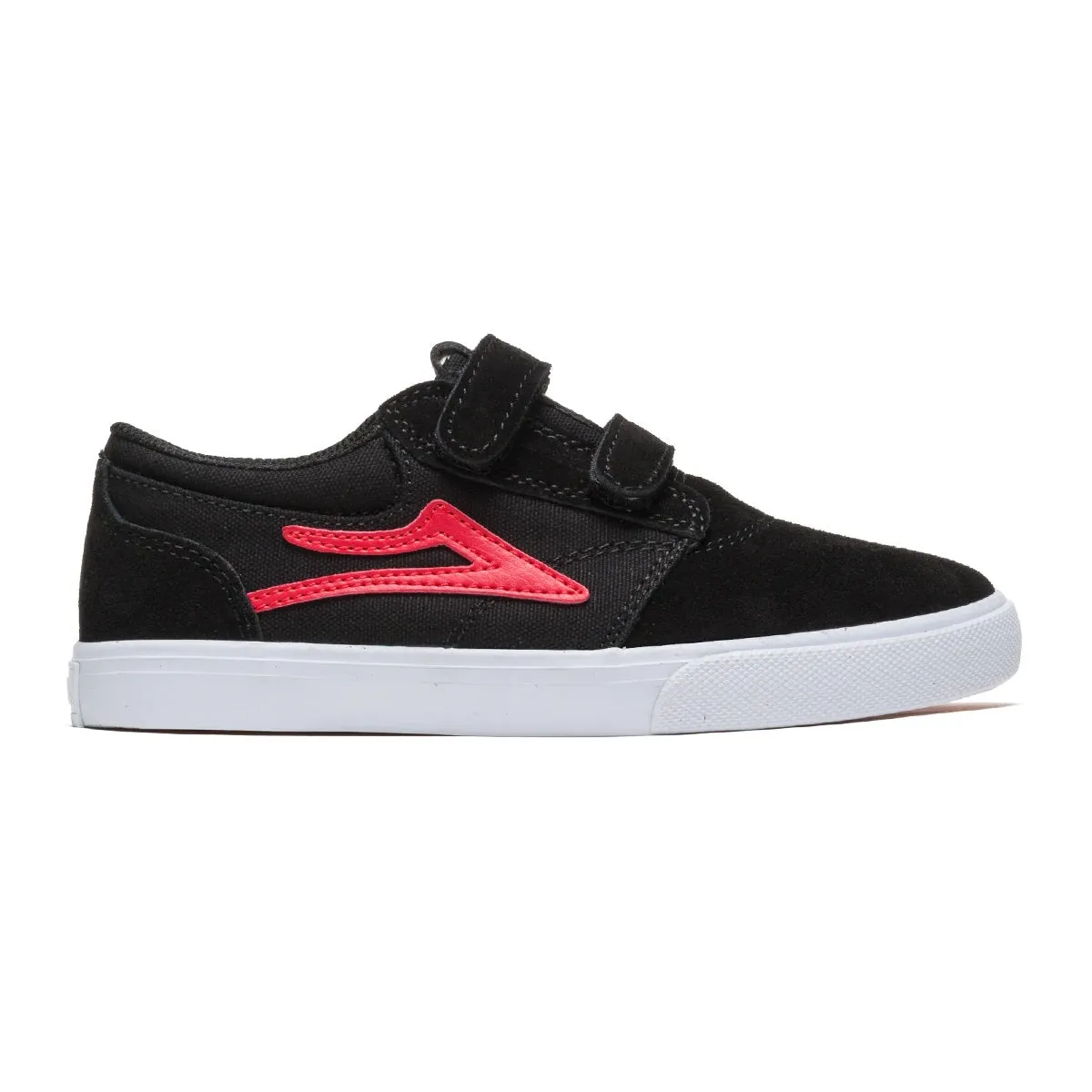 Lakai Shoes Griffin Kids VS - Black/Flame Suede