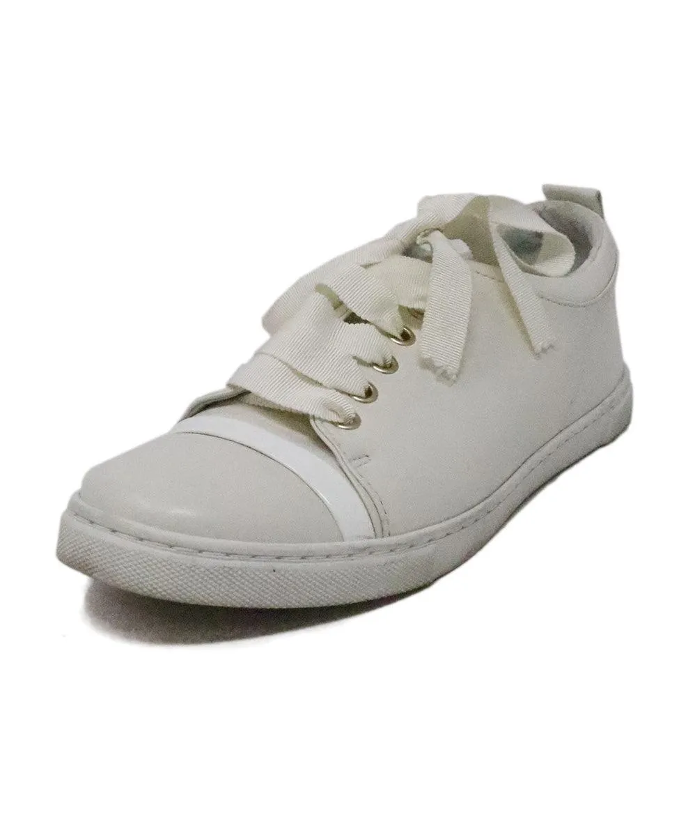 Lanvin White Leather Sneakers sz 8