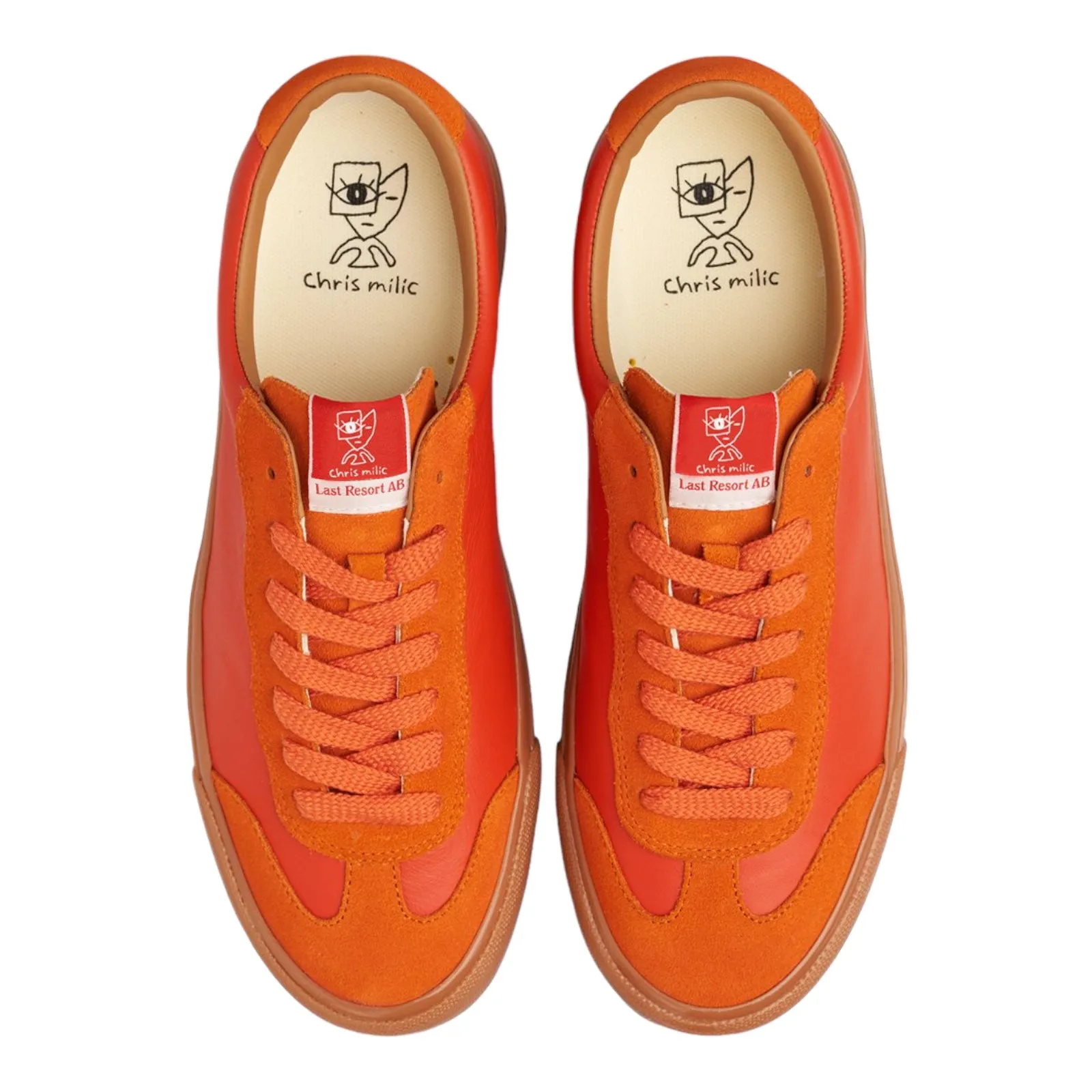 LAST RESORT VM004 MILIC LEATHER/SUEDE LO (DUO ORANGE/GUM)