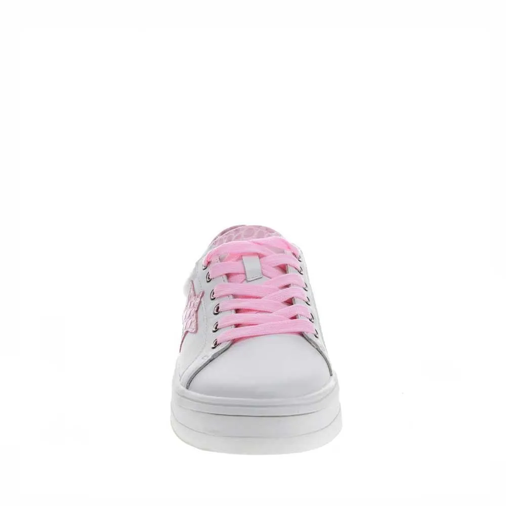 LE SANSA SAVIS WHITE/PINK CROC