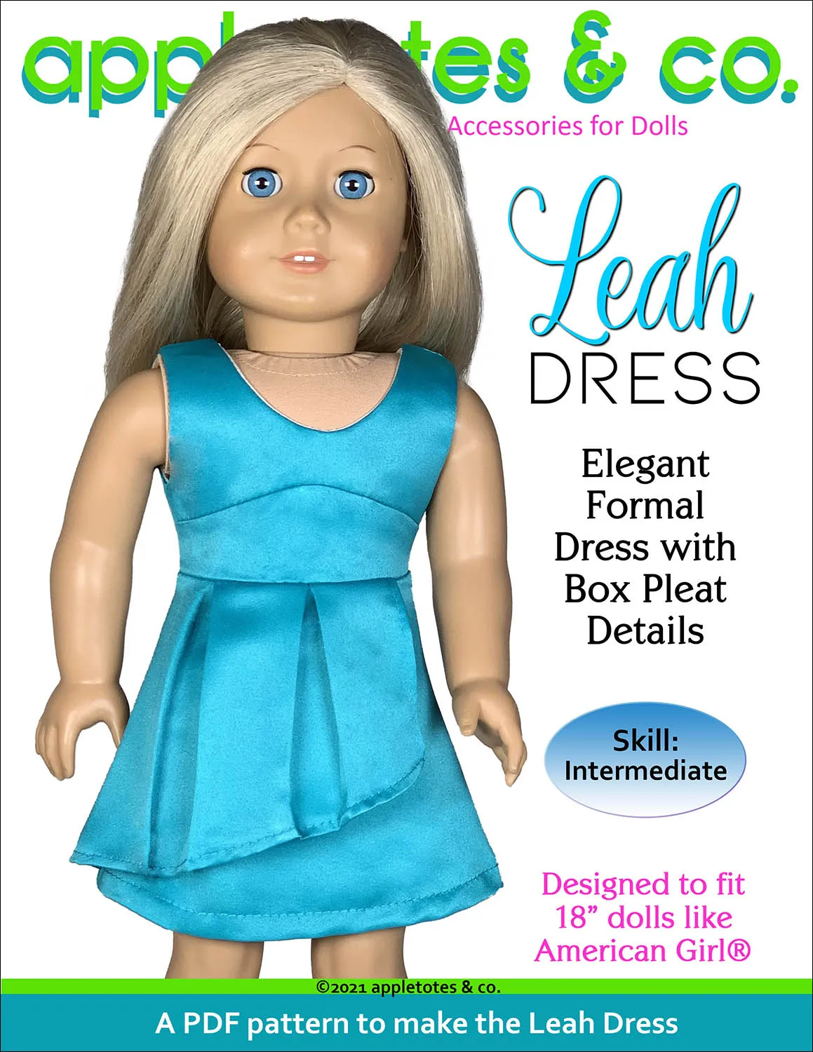 Leah Dress 18 Inch Doll Sewing Pattern