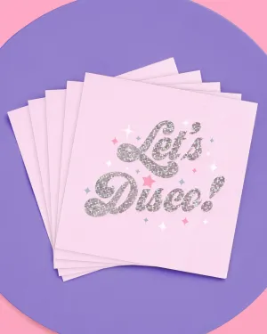 Let's Disco Napkins - 25 foil napkins