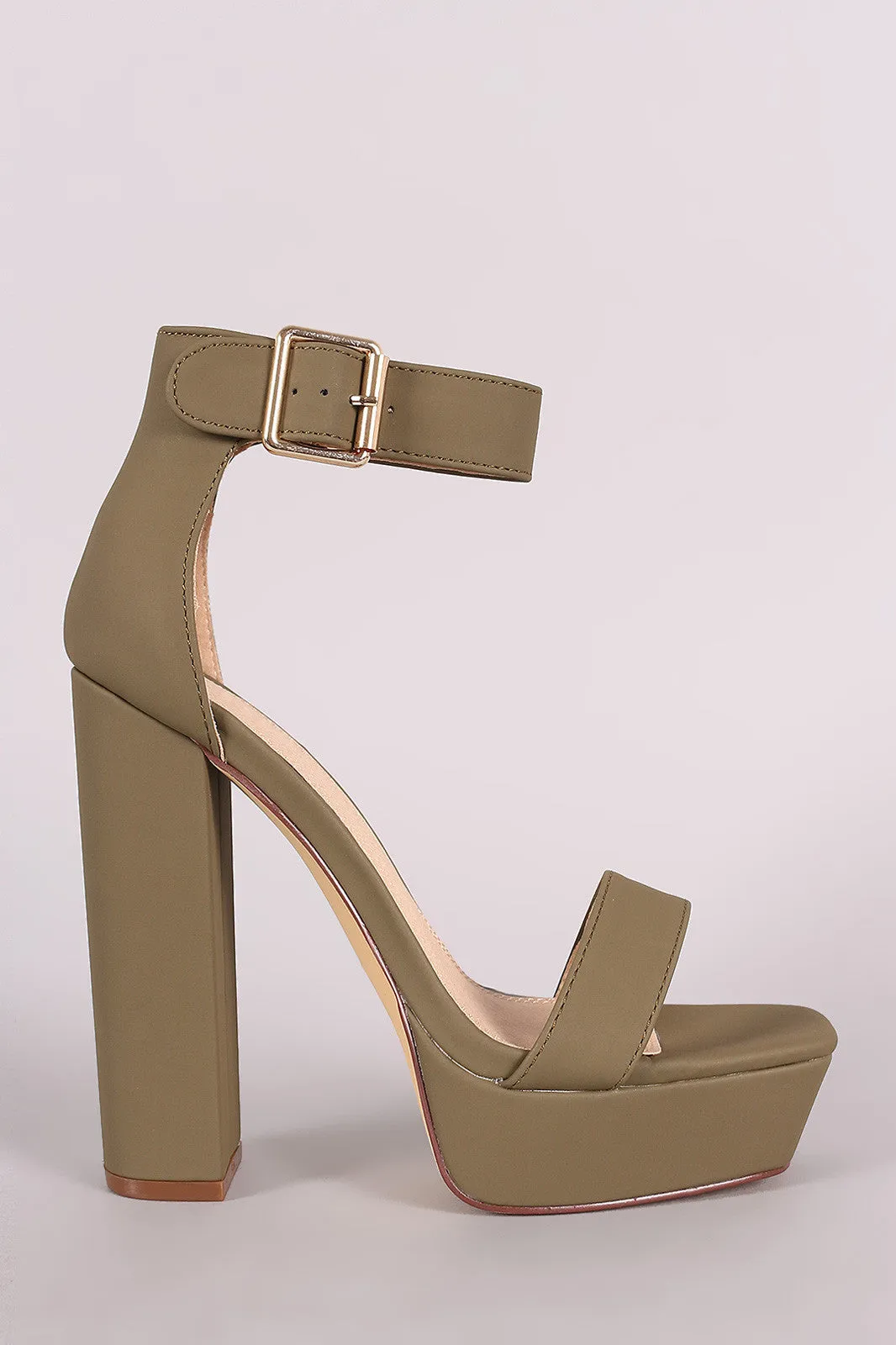 Liliana Ankle Strap Platform Chunky Heel