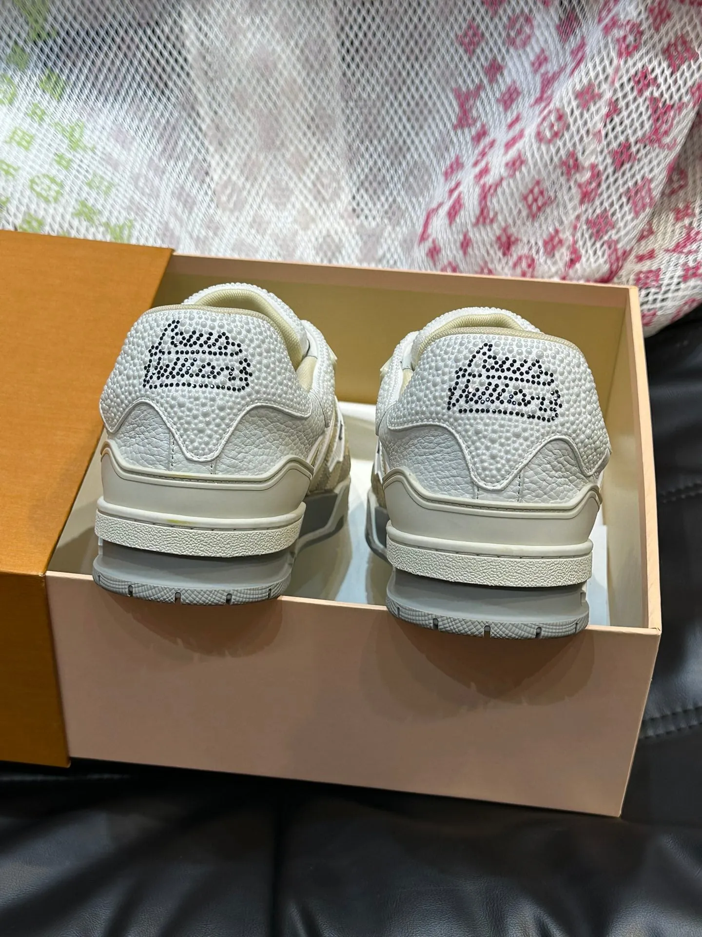 LUV Creme Trainer Sneakers-082